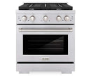 ZLINE 30-Inch Gas Range with 4 Burners and 4.2 cu. ft. Convection Gas Oven in Stainless Steel SGR30