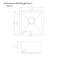 ZLINE 15" Boreal Undermount Single Bowl Bar Kitchen Sink 