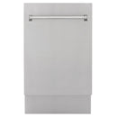 ZLINE 18" Compact Top Control Dishwasher in Custom Panel