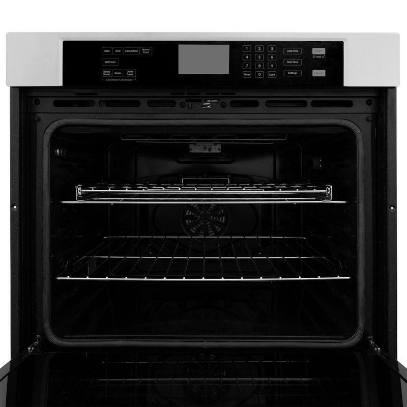 ZLINE 2-Piece Appliance Package - 30-Inch Rangetop & 30-Inch Double Wall Oven in Stainless Steel (2KP-RTAWD30)