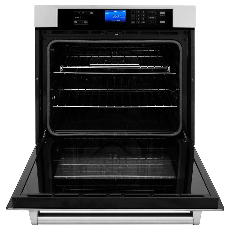 ZLINE 2-Piece Appliance Package - 30-Inch Rangetop & 30-Inch Wall Oven in Stainless Steel (2KP-RTAWS30)