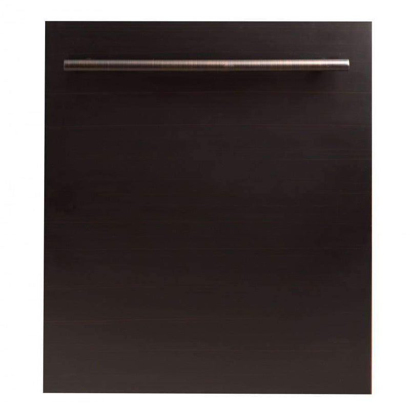 ZLINE 24-Inch Dishwasher in Oil-Rubbed Bronze with Modern Handle (DW-ORB-24)