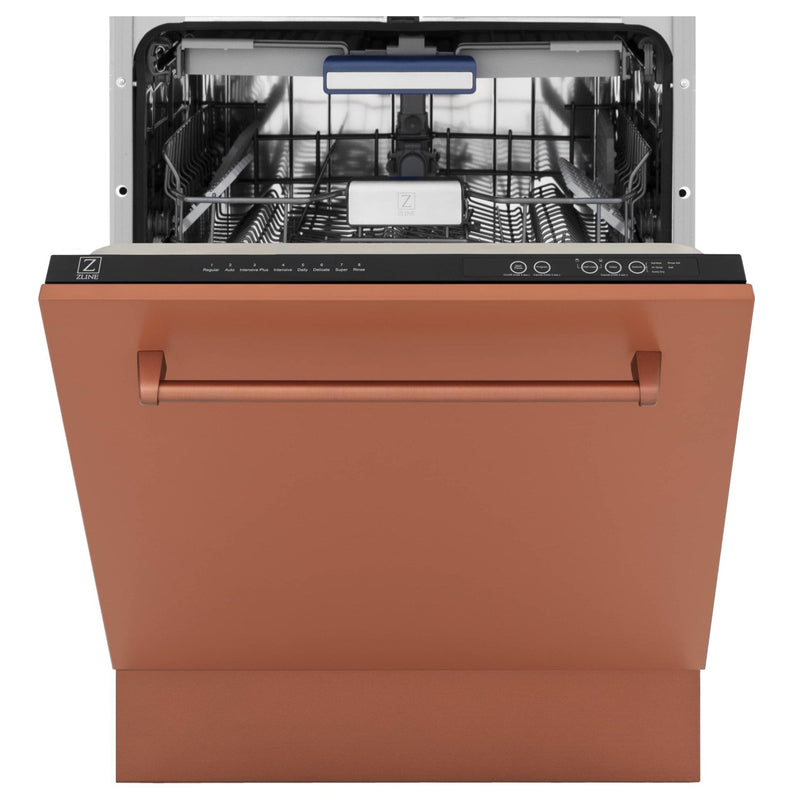 ZLINE 24-Inch Tallac Series 3rd Rack Dishwasher in Copper with Stainless Steel Tub, 51dBa (DWV-C-24)