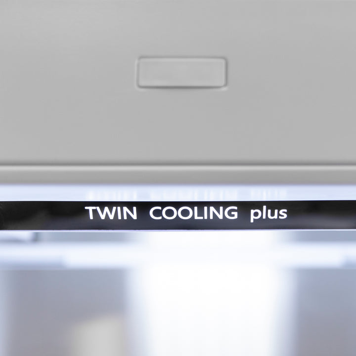 ZLINE 30" 16.1 cu. ft. Built-In 2-Door Bottom Freezer Refrigerator with Internal Water and Ice Dispenser in Stainless Steel RBIV-304-30