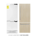 ZLINE 30" Inch Refrigerator showing extra handle options