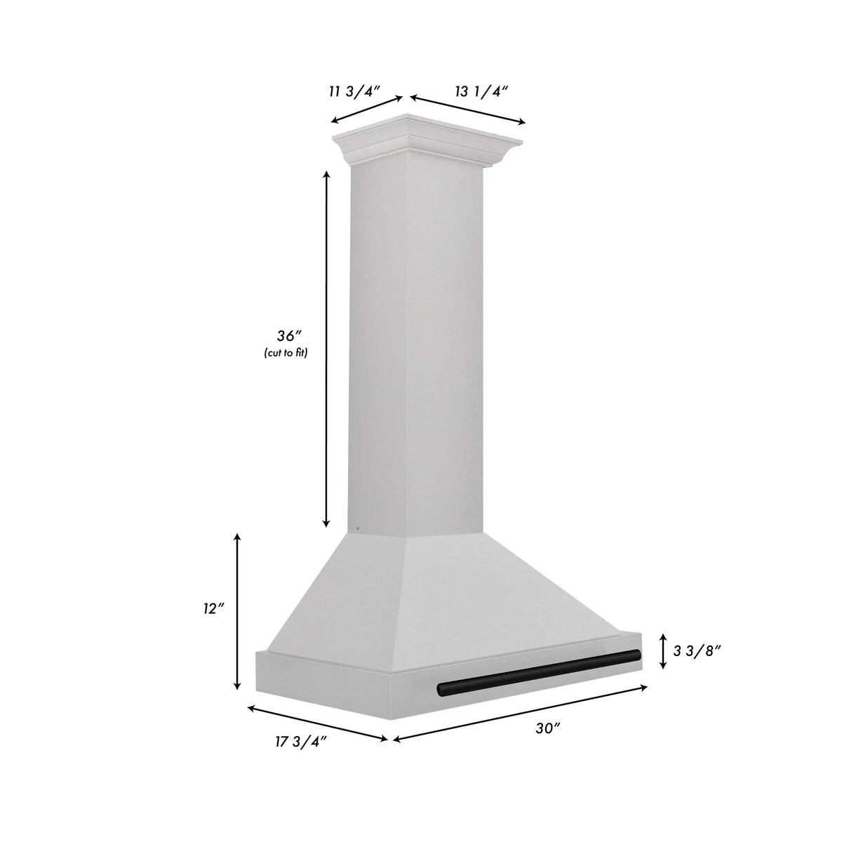 ZLINE 30" Autograph Edition Stainless Steel Range Hood and Color Handle Option
