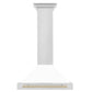 ZLINE 30" Autograph Edition Stainless Steel Range Hood with White Matte Shell KB4STZ-WM30