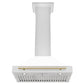 ZLINE 30" Autograph Edition Stainless Steel Range Hood with White Matte Shell KB4STZ-WM30