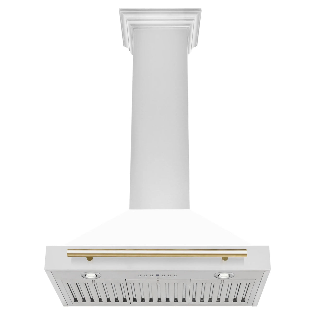 ZLINE 30" Autograph Edition Stainless Steel Range Hood with White Matte Shell KB4STZ-WM30