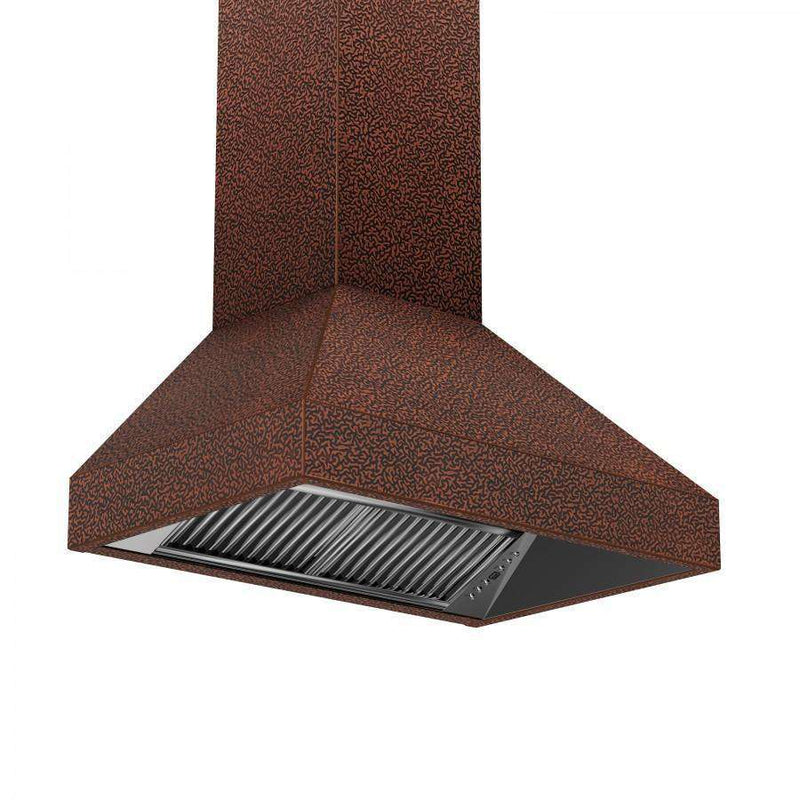 ZLINE 30-Inch Copper Wall Range Hood with Crown Molding (8667E-30)