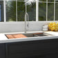 ZLINE 30" Garmisch Undermount Single Bowl Kitchen Sink with Bottom Grid and Accessories 