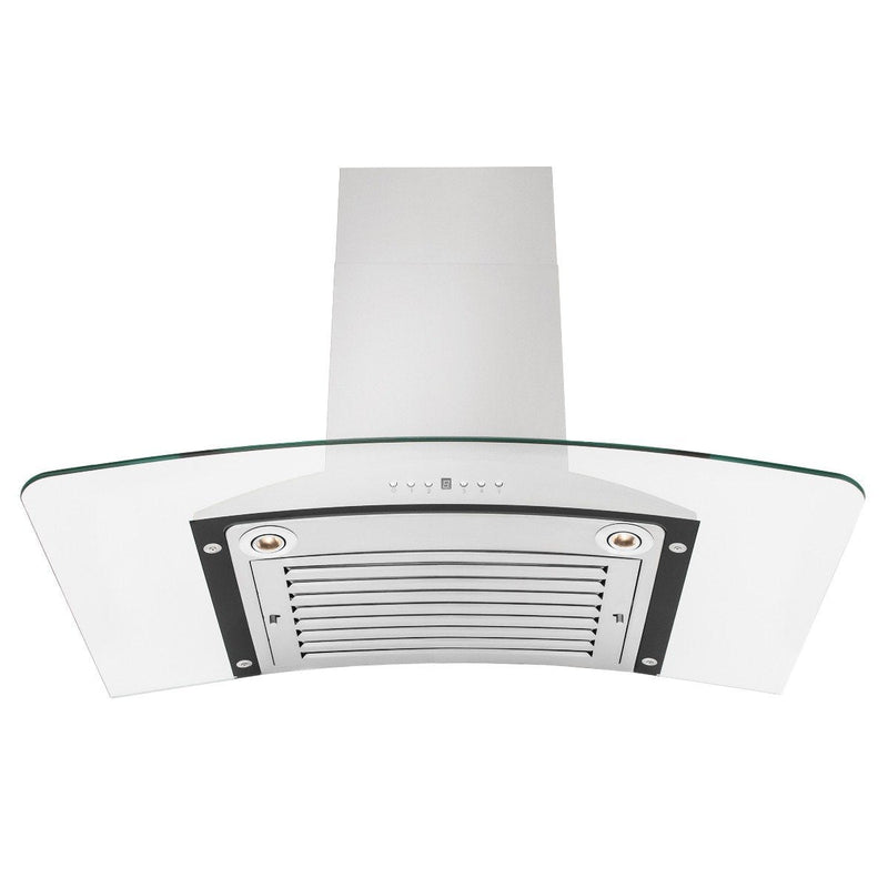 ZLINE 30-Inch Convertible Vent Wall Mount Range Hood in Stainless Steel & Glass (KN-30)