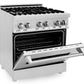 ZLINE 30 in. Dual Fuel Range & Over-the-Range Microwave Package - 2KP-RAOTR30