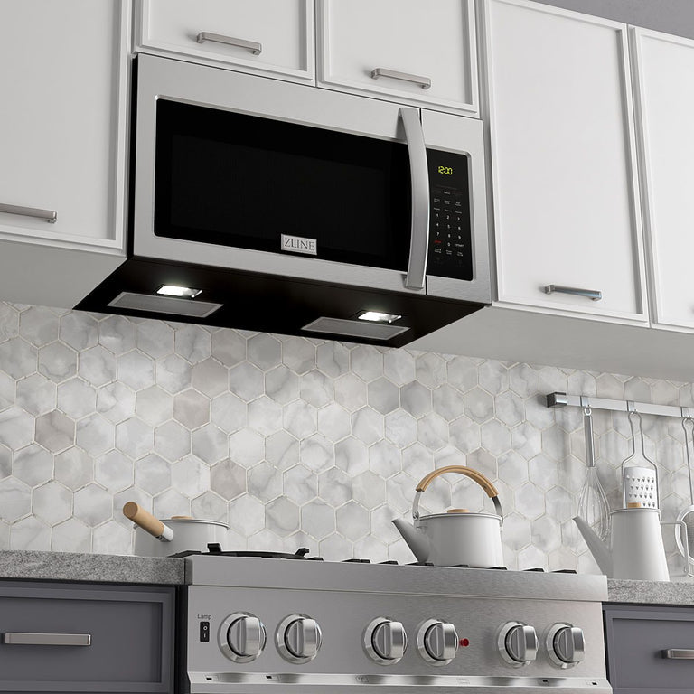 ZLINE 30 in. Dual Fuel Range & Over-the-Range Microwave Package - 2KP-RAOTR30