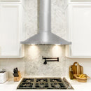 ZLINE Appliance Package - 30 in. Dual Fuel Range with DuraSnow® Door & 30 in. Range Hood - 2KP-RASNRH30