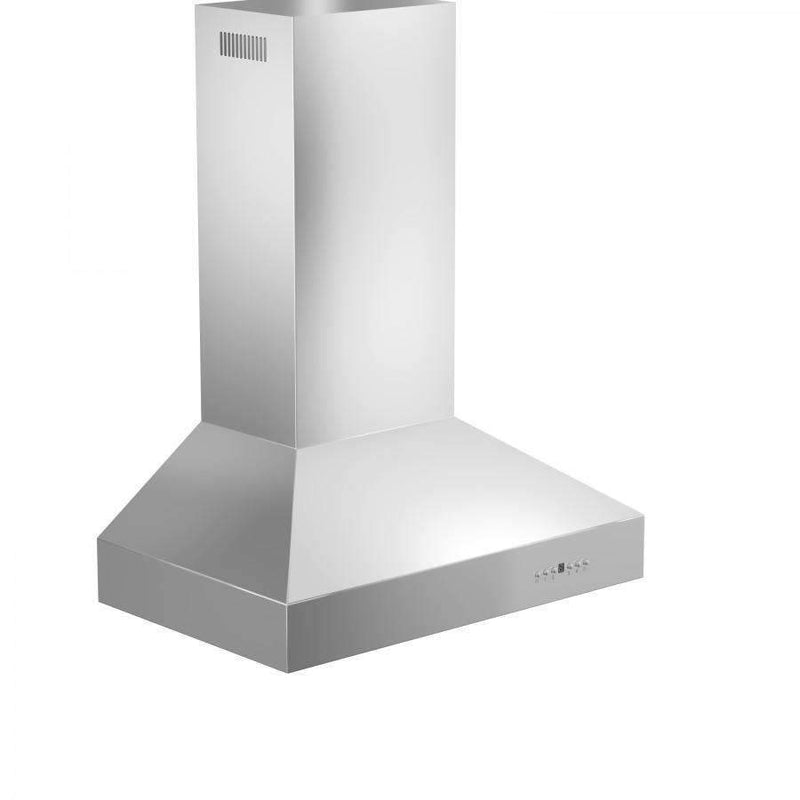 ZLINE 30-Inch Professional Convertible Vent Wall Mount Range Hood in Stainless Steel (697-30)