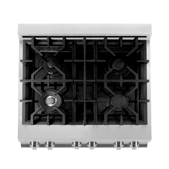 ZLINE 30" Dual Fuel Range with Gas Stove and Electric Oven