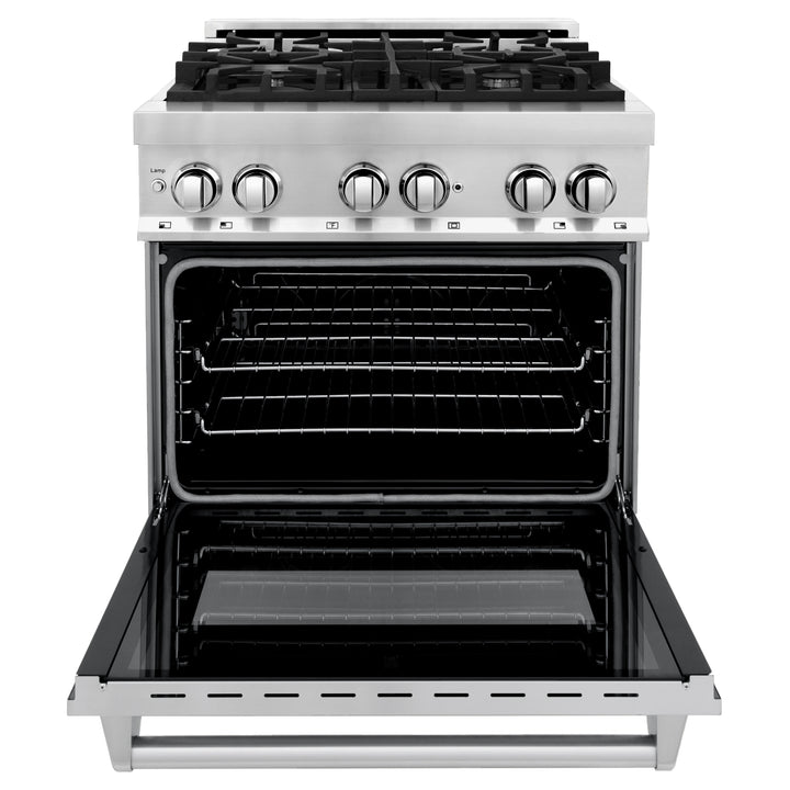 Zline 30 dual fuel range without background