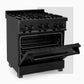 ZLINE 30" Professional Free Standing Dual Fuel Range with Gas Stove and Electric Oven