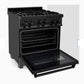 ZLINE 30" Professional Free Standing Dual Fuel Range with Gas Stove and Electric Oven