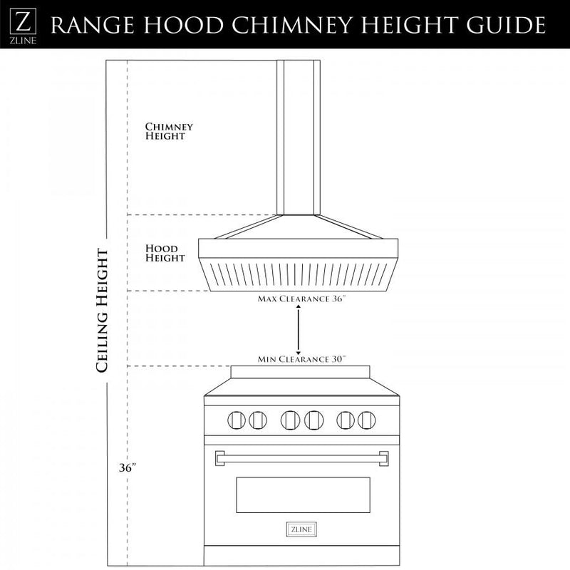 ZLINE 30-Inch Stainless Steel Island Range Hood (GL9i-30)