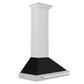 ZLINE 30" Stainless Steel Range Hood with Shell and Stainless Steel Handle