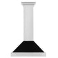 ZLINE 30" Stainless Steel Range Hood with Shell and Stainless Steel Handle