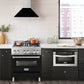 ZLINE 30" Stainless Steel Range Hood with Shell and Stainless Steel Handle