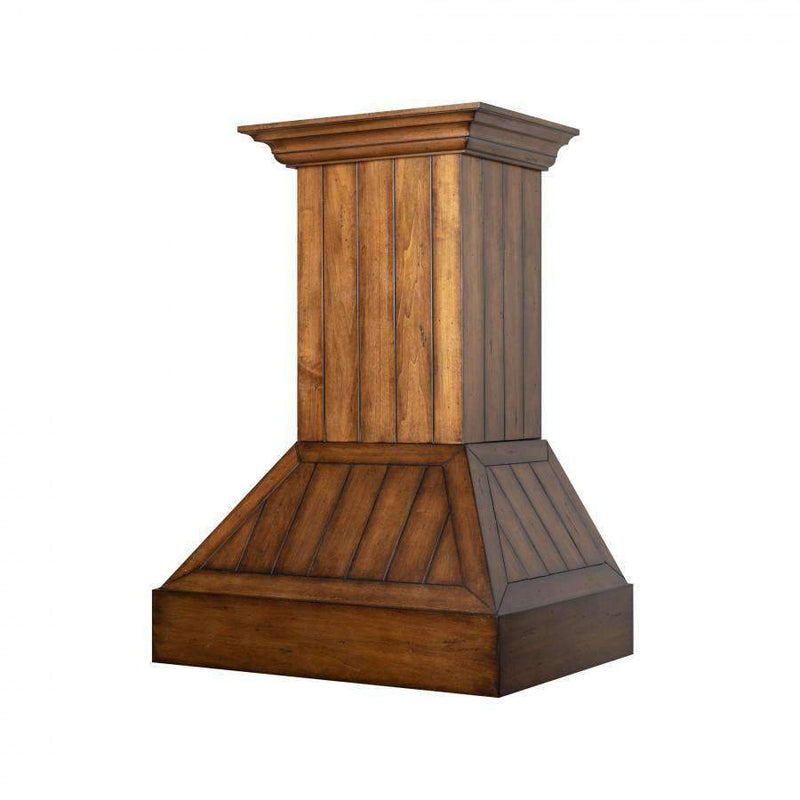 ZLINE 30-Inch Wooden Wall Mount Range Hood with Rustic Light Finish (349LL-30)