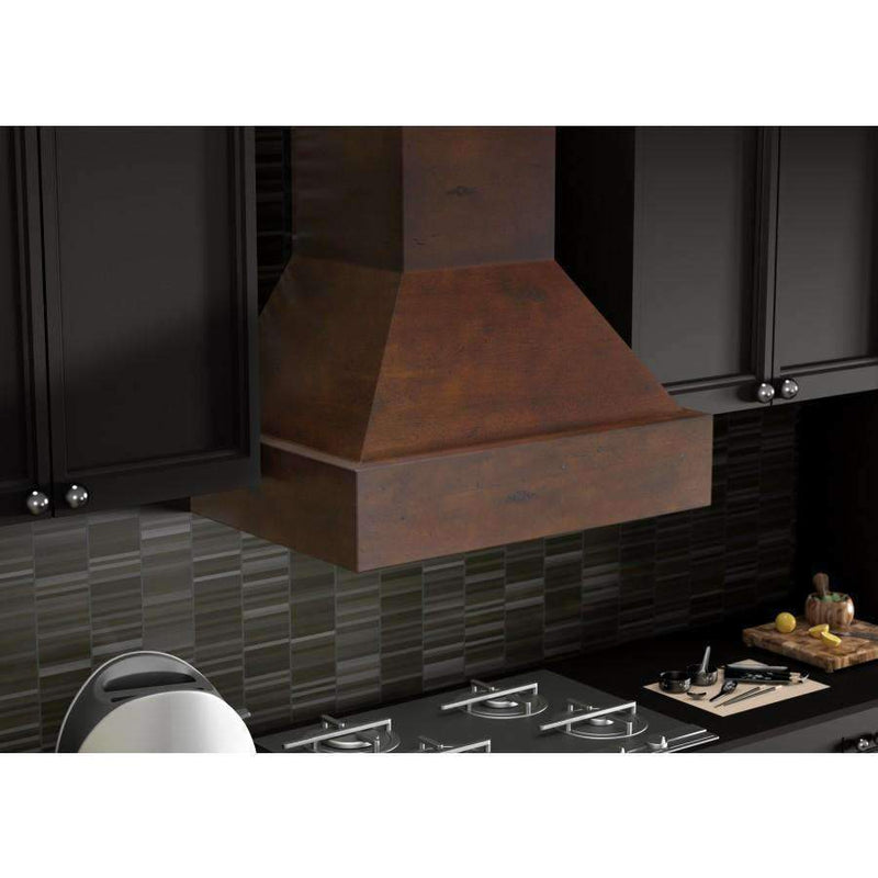 ZLINE 30-Inch Wooden Wall Range Hood with Crown Molding (355VV-30)