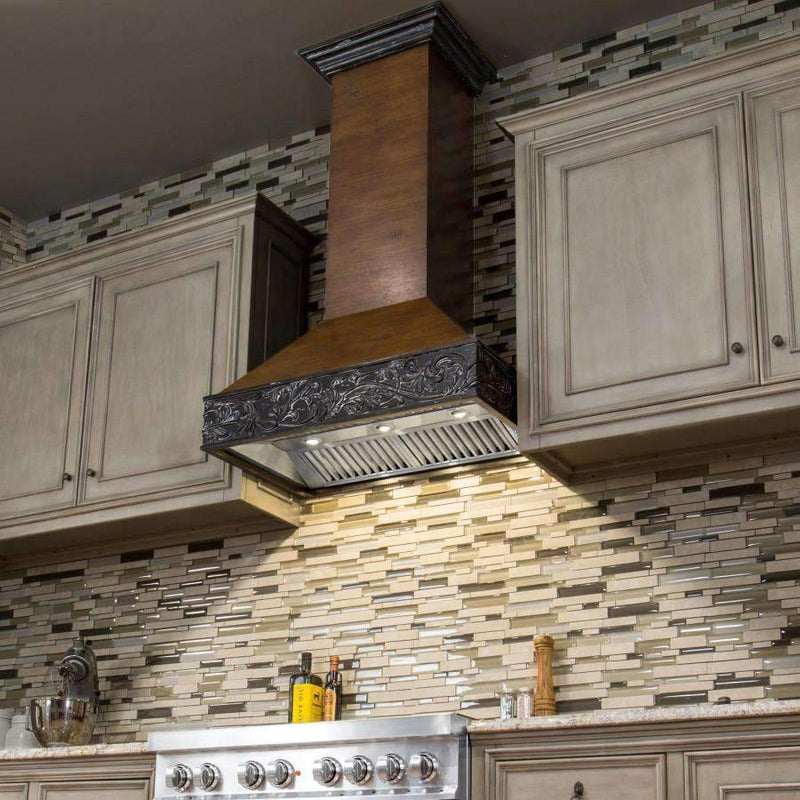 ZLINE 30-Inch Wooden Wall Range Hood with Crown Molding (373AR-30)