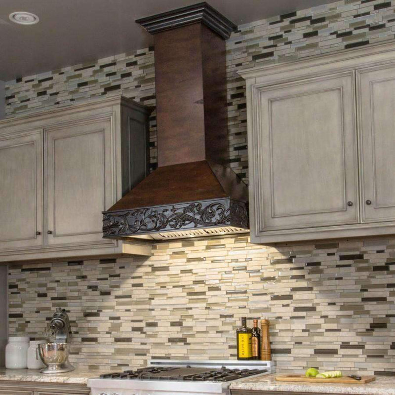 ZLINE 30-Inch Wooden Wall Range Hood with Crown Molding (373AW-30)