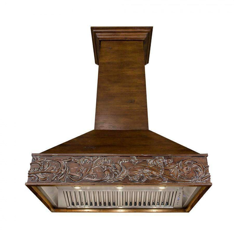 ZLINE 30-Inch Wooden Wall Range Hood with Crown Molding (373RR-30)