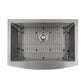ZLINE 30" Zermatt Farmhouse Apron Mount Single Bowl Kitchen Sink with Bottom Grid