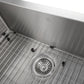 ZLINE 30" Zermatt Farmhouse Apron Mount Single Bowl Kitchen Sink with Bottom Grid