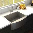 ZLINE 30" Zermatt Farmhouse Apron Mount Single Bowl Kitchen Sink with Bottom Grid
