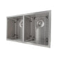 ZLINE 33" Anton Undermount Double Bowl Kitchen Sink with Bottom Grid