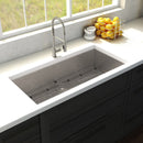 ZLINE 33" Meribel Undermount Single Bowl Kitchen Sink with Bottom Grid 