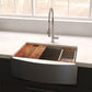 ZLINE 33" Moritz Farmhouse Apron Mount Single Bowl Kitchen Sink with Bottom Grid and Accessories