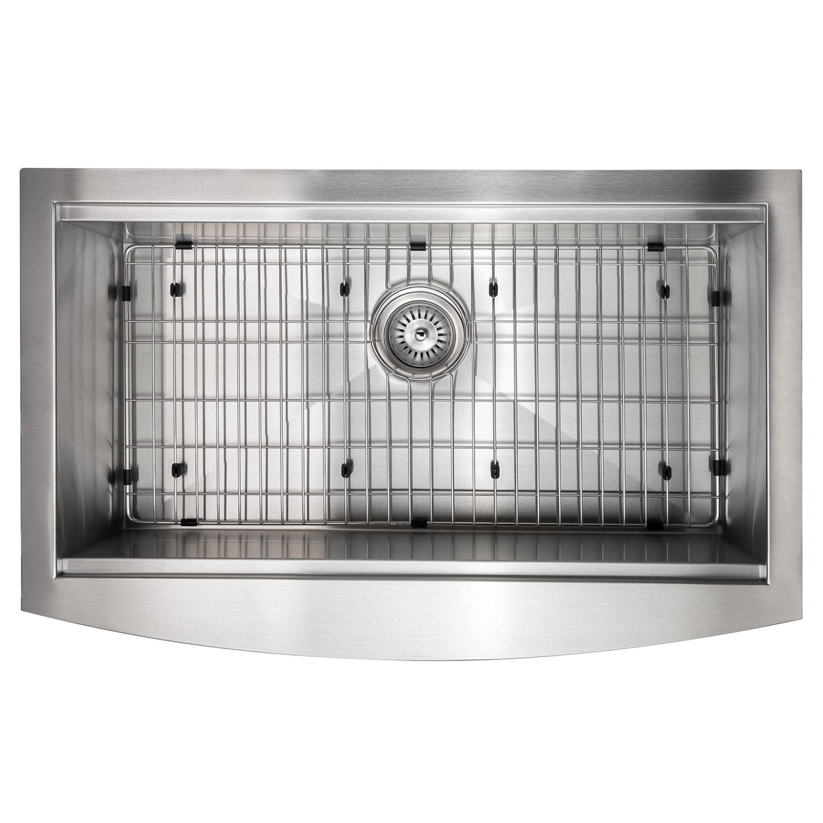 ZLINE 33" Moritz Farmhouse Apron Mount Single Bowl Kitchen Sink with Bottom Grid and Accessories