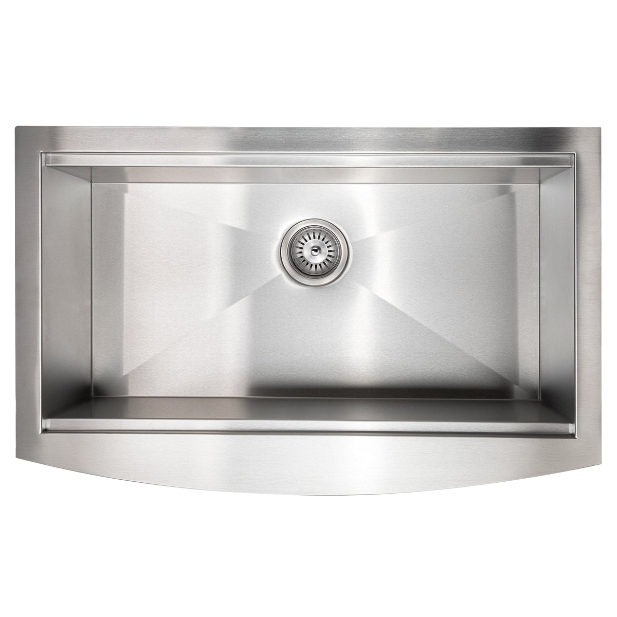 ZLINE 33" Moritz Farmhouse Apron Mount Single Bowl Kitchen Sink with Bottom Grid and Accessories