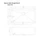 ZLINE 33" Vail Farmhouse Apron Mount Single Bowl Kitchen Sink with Bottom Grid 