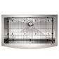 ZLINE 33" Vail Farmhouse Apron Mount Single Bowl Kitchen Sink with Bottom Grid 