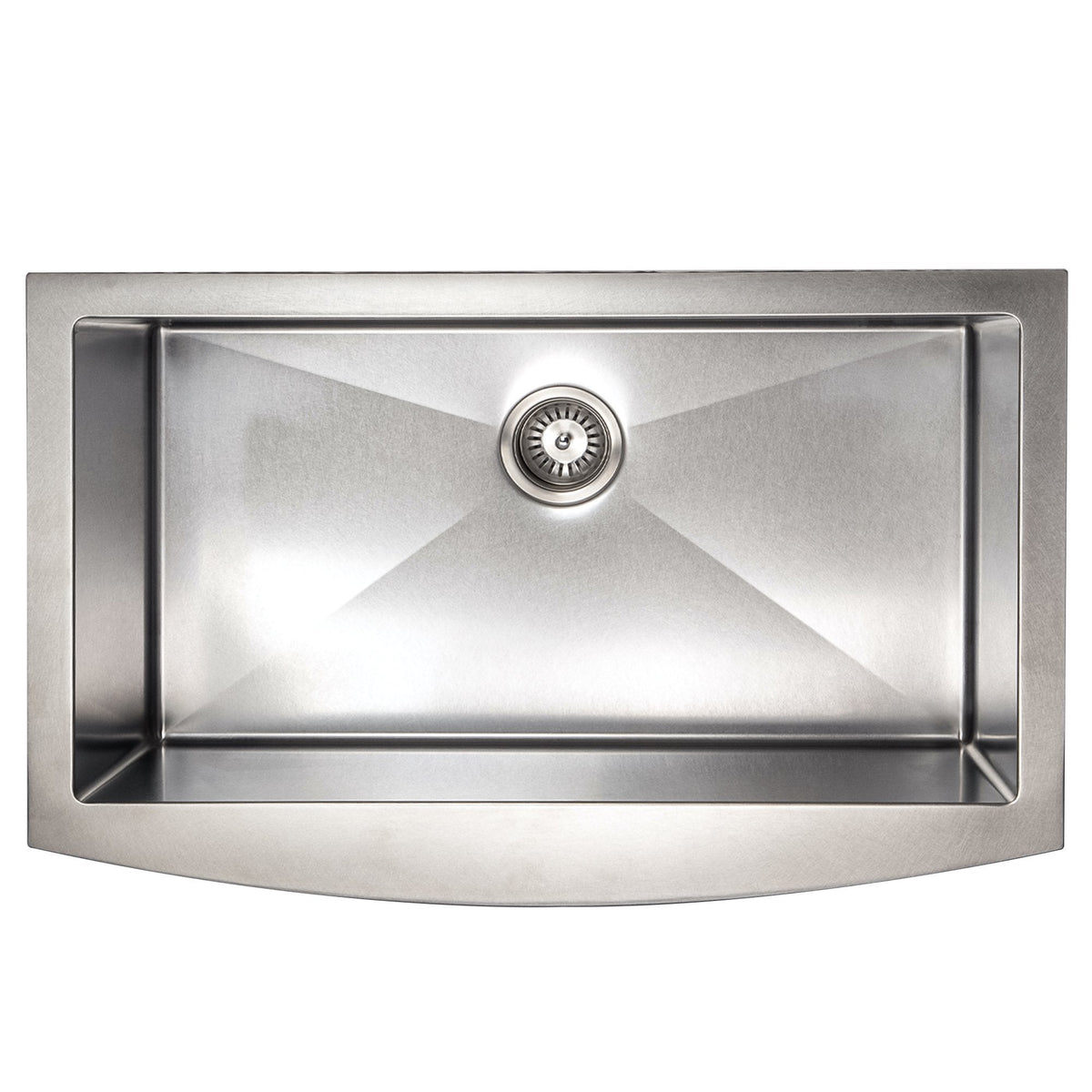ZLINE 33" Vail Farmhouse Apron Mount Single Bowl Kitchen Sink with Bottom Grid 