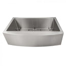 ZLINE 33" Vail Farmhouse Apron Mount Single Bowl Kitchen Sink with Bottom Grid 