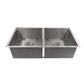 ZLINE 36" Anton Undermount Double Bowl Kitchen Sink with Bottom Grid
