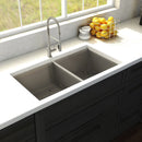 ZLINE 36" Anton Undermount Double Bowl Kitchen Sink with Bottom Grid