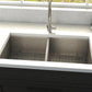 ZLINE 36" Anton Undermount Double Bowl Kitchen Sink with Bottom Grid