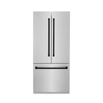 ZLINE 36" Autograph Edition 19.6 cu. ft. Built-in 2-Door Bottom Freezer Refrigerator with Internal Water and Ice Dispenser in Stainless Steel with Accents RBIVZ-304-36