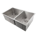 ZLINE 36" Chamonix Undermount Double Bowl Kitchen Sink with Bottom Grid